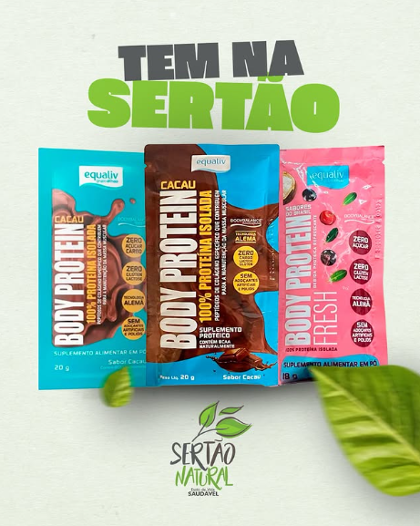 Body Protein em diferentes sabores